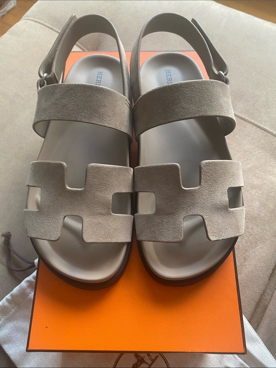 Hermes Shoes - Women’s Hermes Genius Sandals in Beige Sable
